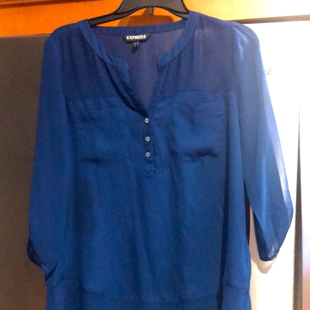 Express Womens Blue Blouse